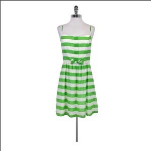 Lily Pulitzer green and white striped sundress